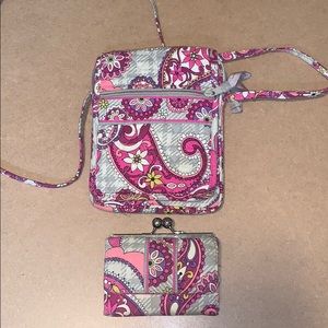 Vera Bradley crossbody and wallet